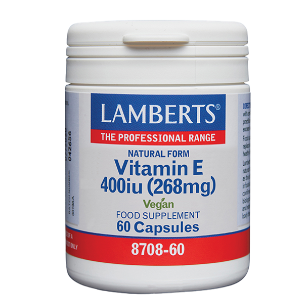 Lamberts Natural Form Vitamin E 400iu (268mg) Βιταμίνη Ε 60cap